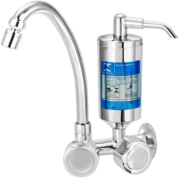 Torneira para Cozinha de Parede com Filtro Esteves C40 1/4 de Volta Cromada Torneira para Cozinha Esteves de Parede com Filtro 1/4 de Volta C40 Cromada