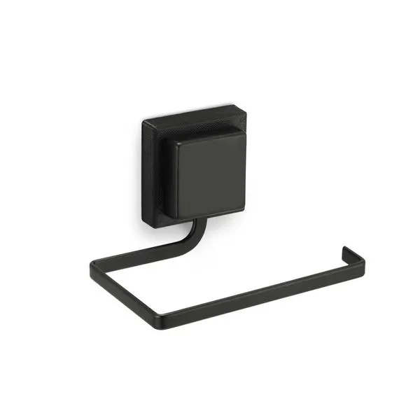 Porta Papel Higiênico Piatina Black Adesivo Arthi