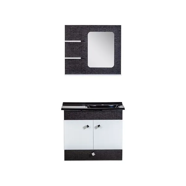 Kit Com Espelheira Pamplona 64Cm Branco Com Cromo Corso