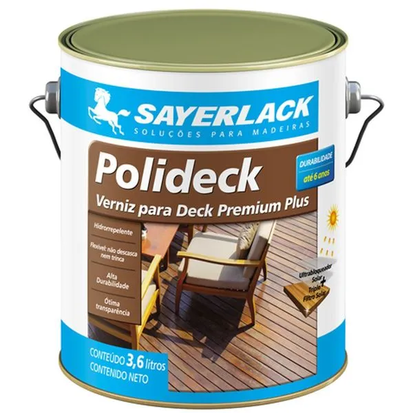 Verniz Sayerlack Polideck Semi Brilho Natural 3,6L