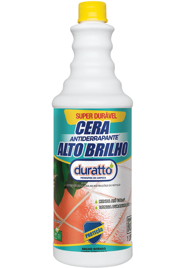 Cera Antiderrapante Alto Brilho 1l Duratto