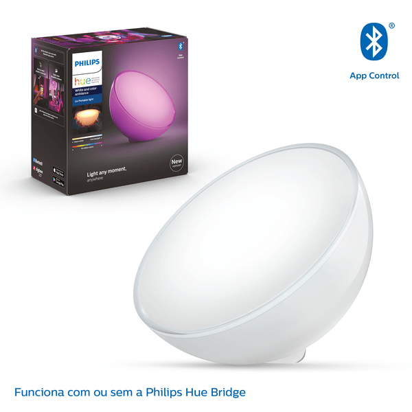 Luminária de embutir redonda 6W Multicolor Branca Hue Go Philips