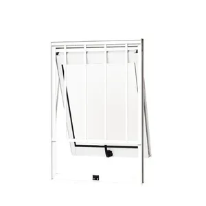 Janela Maxim-ar Alumínio Grade Oval Vidro Liso 60X60X6,7 Branco Cristal Ramassol