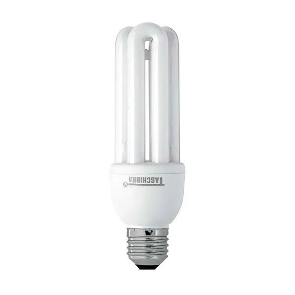 Lâmpada fluorescente 3U 20W 127V 2700K amarela Taschibra
