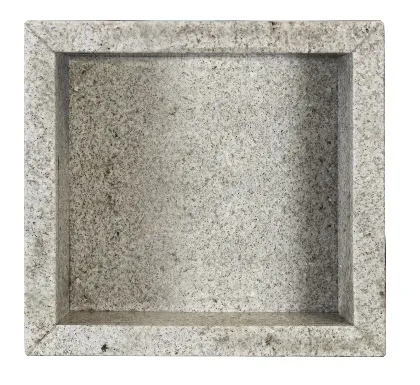 Nicho de Granito p/ Banheiro 0,37x0,37m Mármore Travertino Kasa Granito