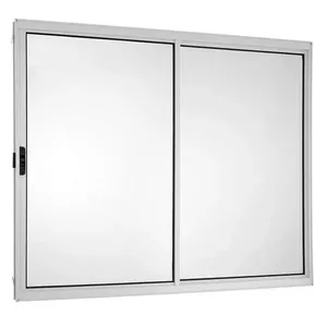 Janela de Alumínio de Correr 100x120 Esquerda Branco Ecosul Esquadrisul