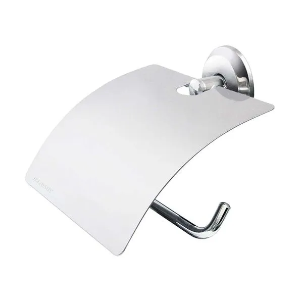 Porta papel higiênico com tampa Versailles 14-V cromado Moldenox