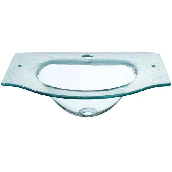 Bancada para banheiro Leggero 50cm cristal 5392 Kanon