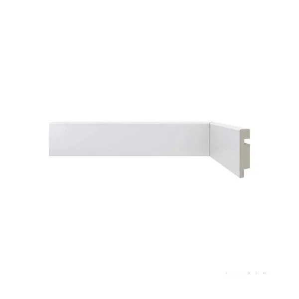 Rodapé de Poliestireno 473 Moderna Branco 50mm de Altura 2,40m Santa Luzia