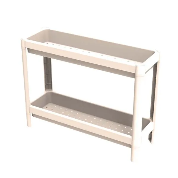 Estante Plástica 18X54 Linear Com 2 Prateleiras Fendi Geo Grifit