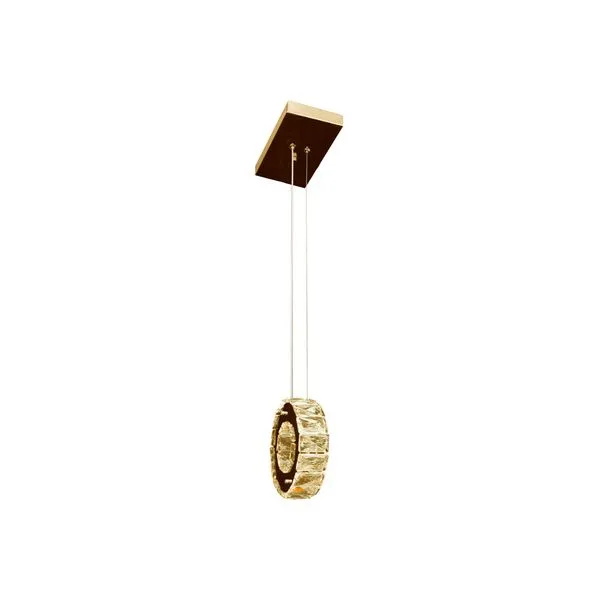 Pendente ToKyo Rings Redondo 1 Luz 7W 4000K Gold LLumm Bronzearte