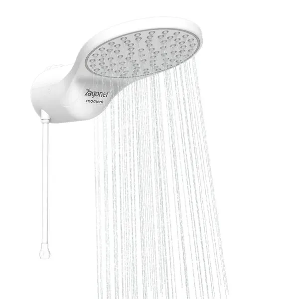 Chuveiro Elétrico Eletrônico Ducha Moment 220V 7500W Branco Zagonel