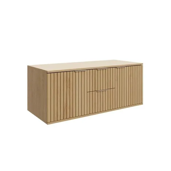 Armário Suspenso Para Banheiro Ripy 100Cm Wood Bumi