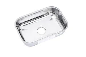 Cuba Inox Aço 430 56x34x11cm N02 Rasa Polimento Brilhante Fabrinox