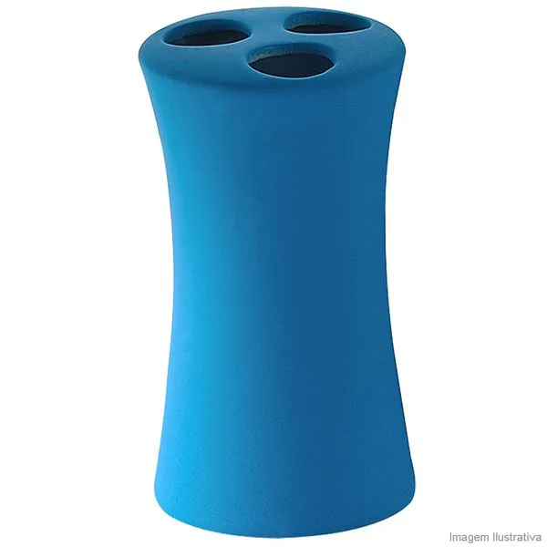 Porta escova de dentes azul claro BA9338F Coisas e Coisinhas