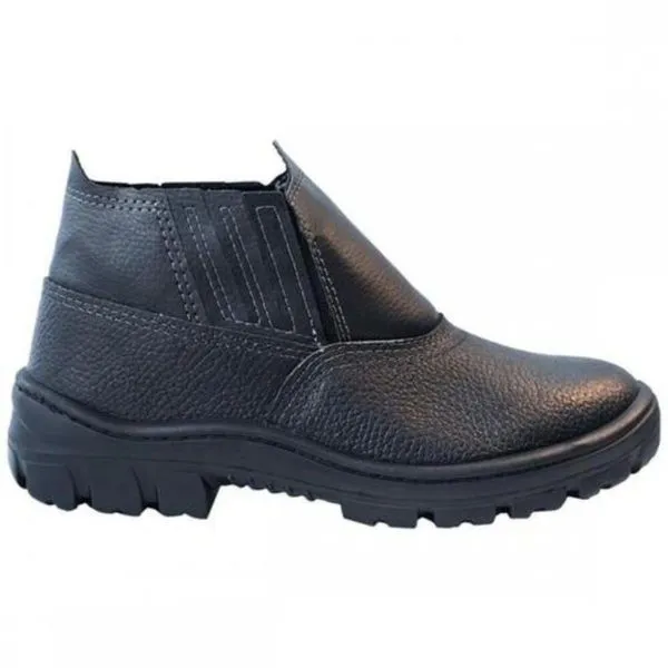 Botina De Couro Elástico Sem Bico Nº41 - 017830 - Imbiseg