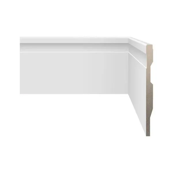 Rodapé Frisado 15x240cm Branco Tech Biancogres