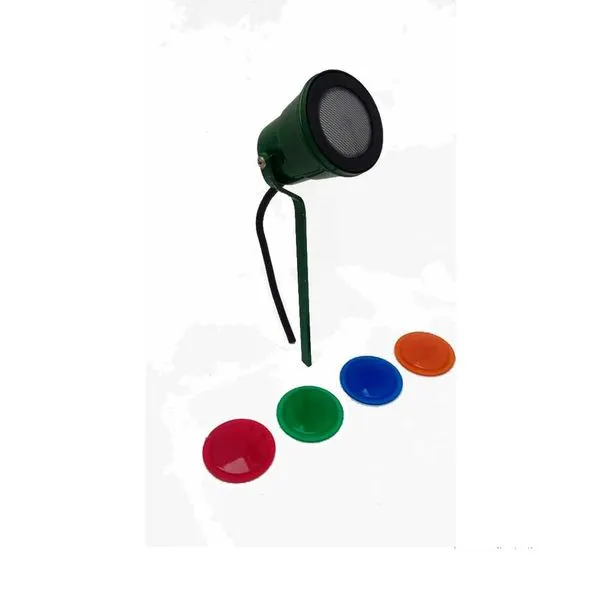 Luminária para jardim espeto 14 LEDs 5700K verde Luz Nova