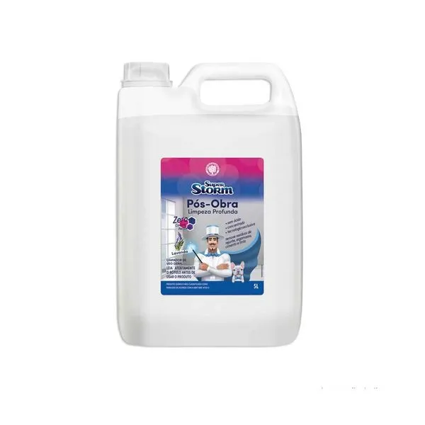 Limpa pisos limpeza pós obra Super Storm 5L Pulvitec