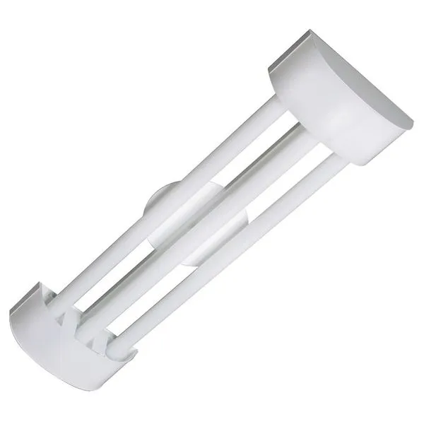 Luminária tubular Barcelona 6X126cm 3XT8 LED acrílico branco Tualux