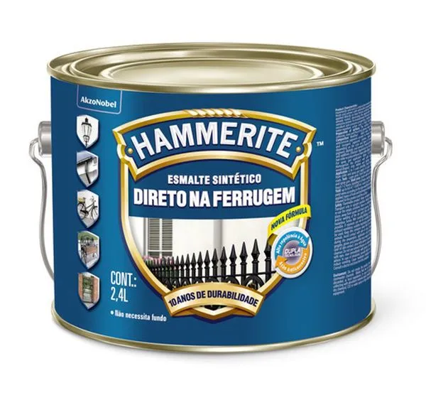 Tinta Esmalte Hammerite Coral Brilhante Branco 2,4L