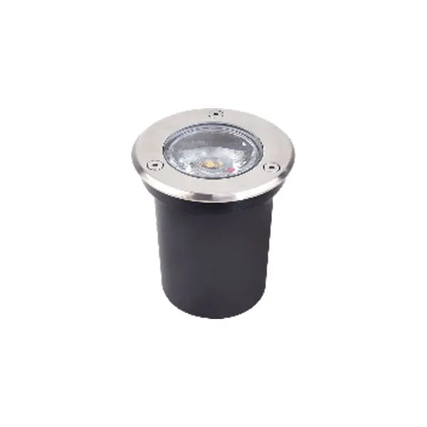 Luminária de solo Luminatti LED embutido 12W 2700k amarela 600lm