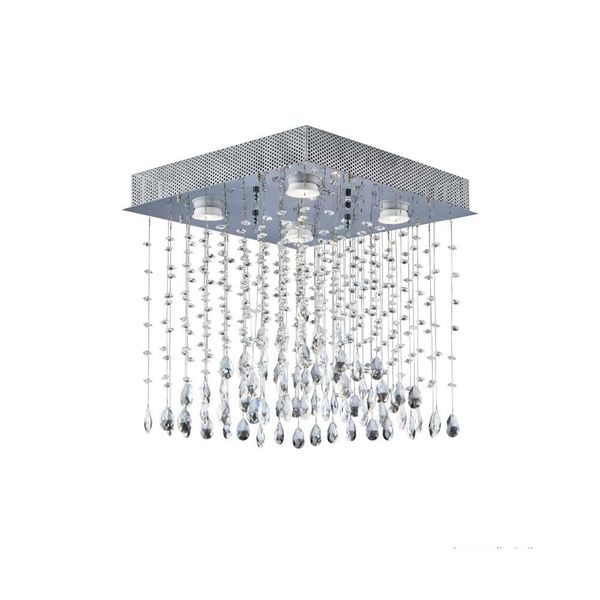 Plafon Illuminati para 4 lâmpadas LED GU10 5W 3000K bivolt cromado Bronzearte