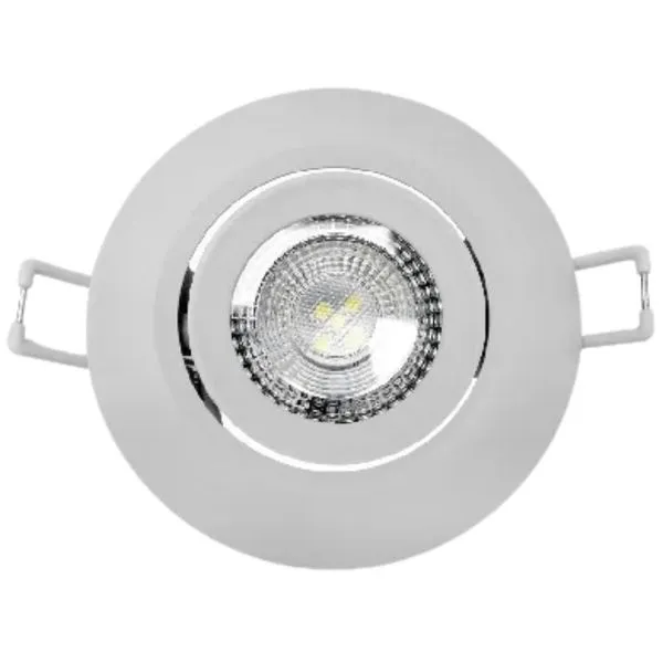 Spot LED de Embutir Supimpa Redondo Branco 5W Bivolt Avant Spot de LED Supimpa Embutir Redondo Branco 5W 400 Lúmens Luz Branca