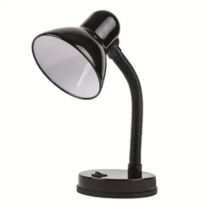 Luminária 1 Lâmpada de Mesa Viking Multilight Base Redonda 30W Alumínio Luminatti Lm406 Preto Bivolt