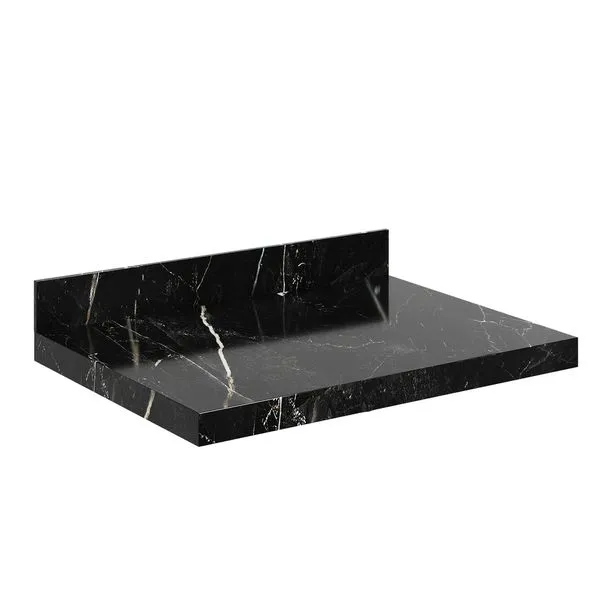 Prateleira Porcelanato Veneza 60Cm Preta Darabas