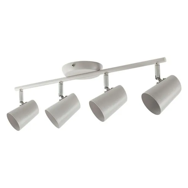 Spot De Sobrepor Arco New Short 4 Luzes E27 Branco LLumm Bronzearte