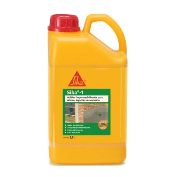 Aditivo Impermeabilizante 1 Sika Aditivo Impermeabilizante1 3,6L Sika