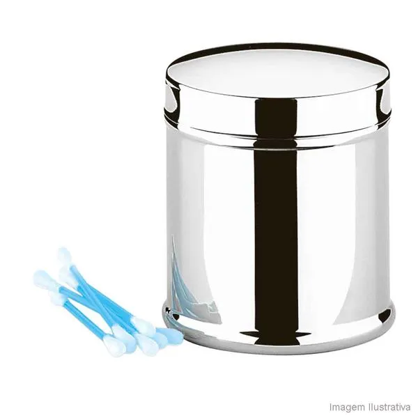 Porta cotonete cromado Brinox