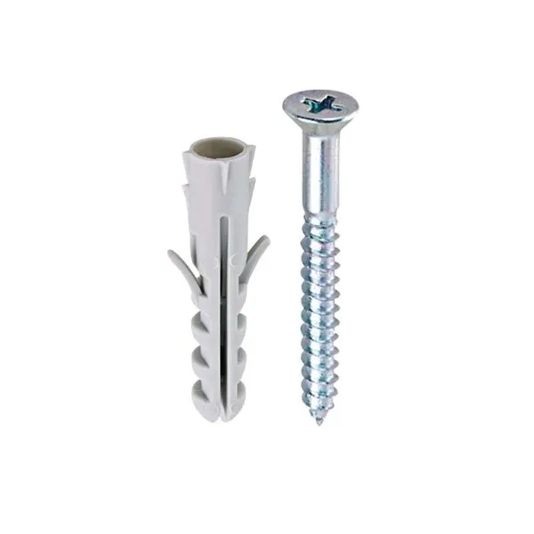 Parafuso phillips cabeça chata com bucha de nylon 04mm 10 unidades Bemfixa