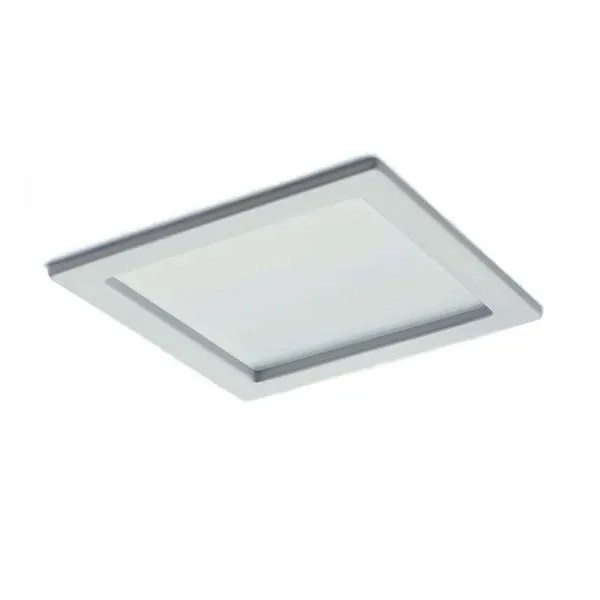 Luminária de embutir quadrada 2140 LED 127V 14W 5700K branca Bonin