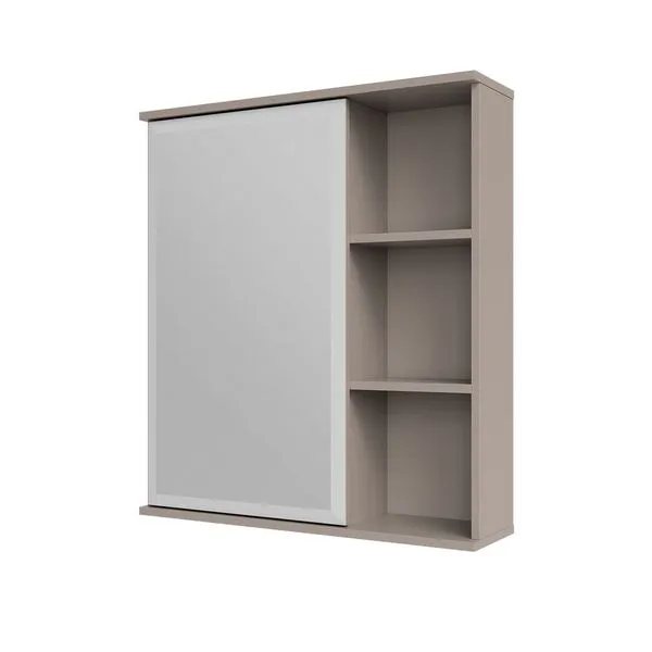 Espelheira para Banheiro Treviso 56cm Cappuccino Mgm Móveis