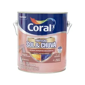Resina Impermeabilizante Sol & Chuva 3,6L Coral Resina Impermeabilizante Sol & Chuva Incolor 3,6L Coral