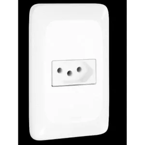 Conjunto De Tomada 2pt 20A/250V 4x2 Branco Brilhante Lgx03020 Pial Pop Legrand