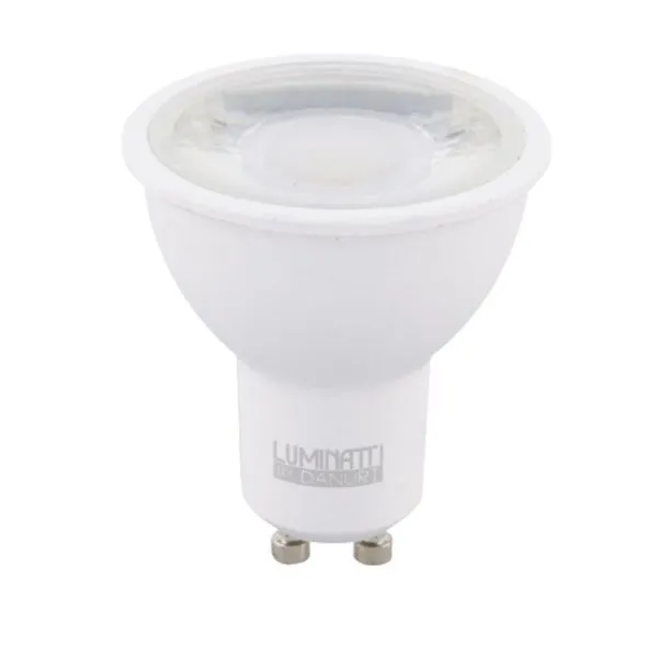 Lâmpada LED Dicroica MR16 GU10 4,5W Bivolt Luminatti Lâmpada de LED Dicroica MR16 4,5W GU10 350 Lúmens Luz Amarela