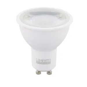 Lâmpada LED Dicroica MR16 GU10 4,5W Bivolt Luminatti Lâmpada de LED Dicroica MR16 4,5W GU10 350 Lúmens Luz Amarela