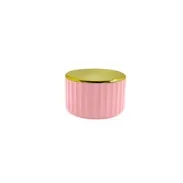 Porta algodão de bancada Rosa quartz Groove Ou