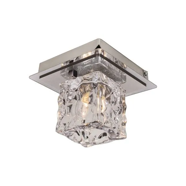 Plafon Frost 125X125MM 1 Lâmpada Inox Bronzearte