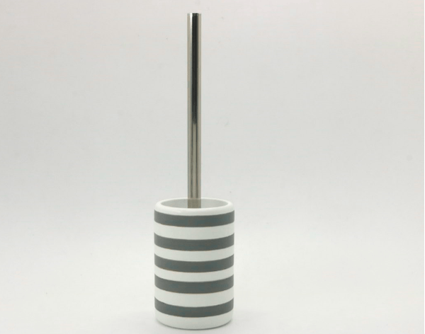 Escova sanitária com cabo e suporte de plástico branco Classic Coisas e Coisinhas