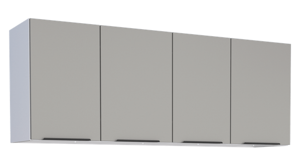 Armario Aer Aco Jupiter 144Cm Cinza Cozimax