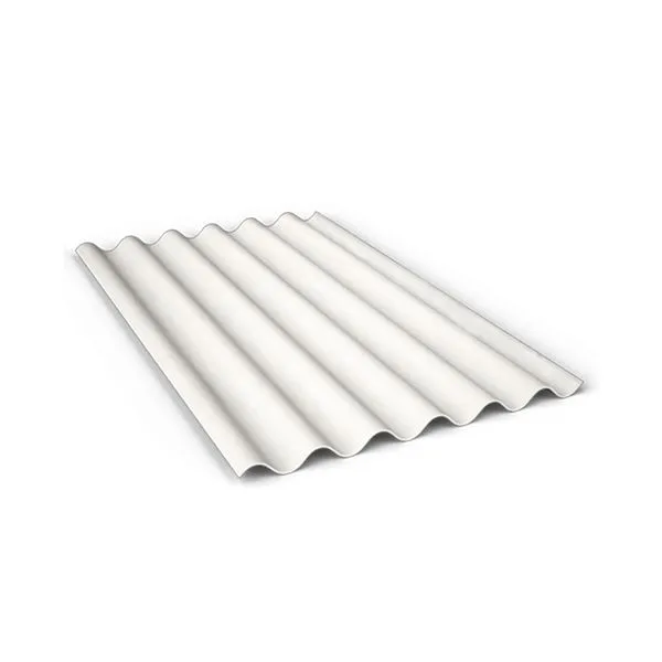 Telha Ondulada Brasilit de Fibrocimento 183x110cm 5mm Top Comfort Branca