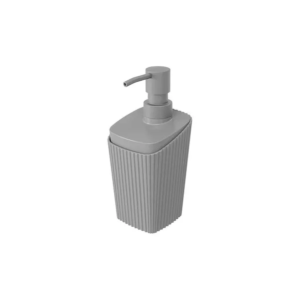 Porta Sabonete Liq New Square 350ml Cinza Frio Coza