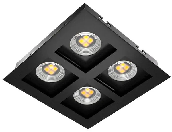Spot de embutir par 20 4 luzes e-27 ptm - ptm ORLUCE