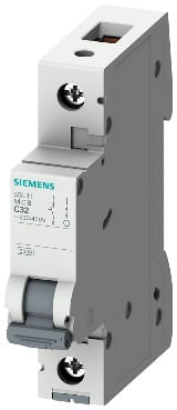 Disjuntor 5SL1 125-7MB Curva C 25A Monopolar 3KA 380/200VCA Siemens