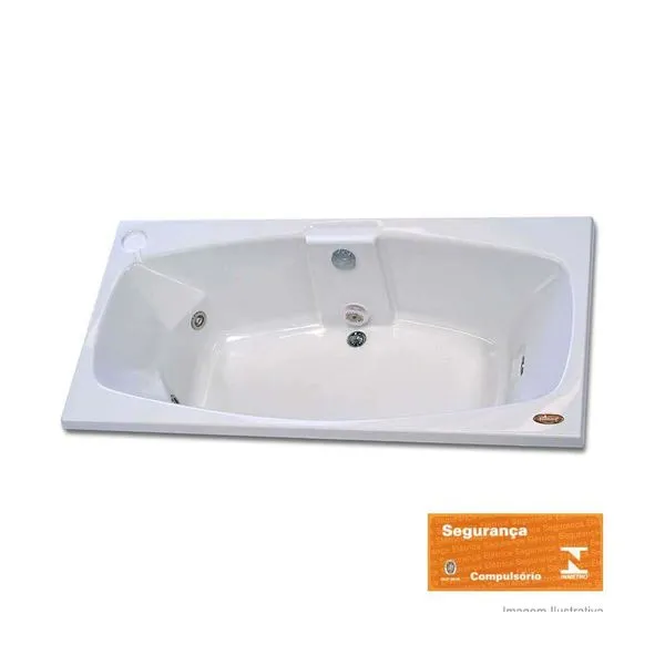 Banheira Mysia G1 150x76cm 3 jatos branca Jacuzzi