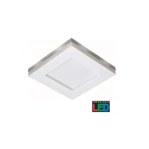 Plafon de sobrepor LED Tualux 36cm bivolt 25W 6500K branca Astúrias